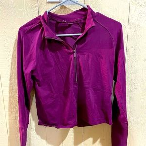 Lululemon purple long sleeve crop